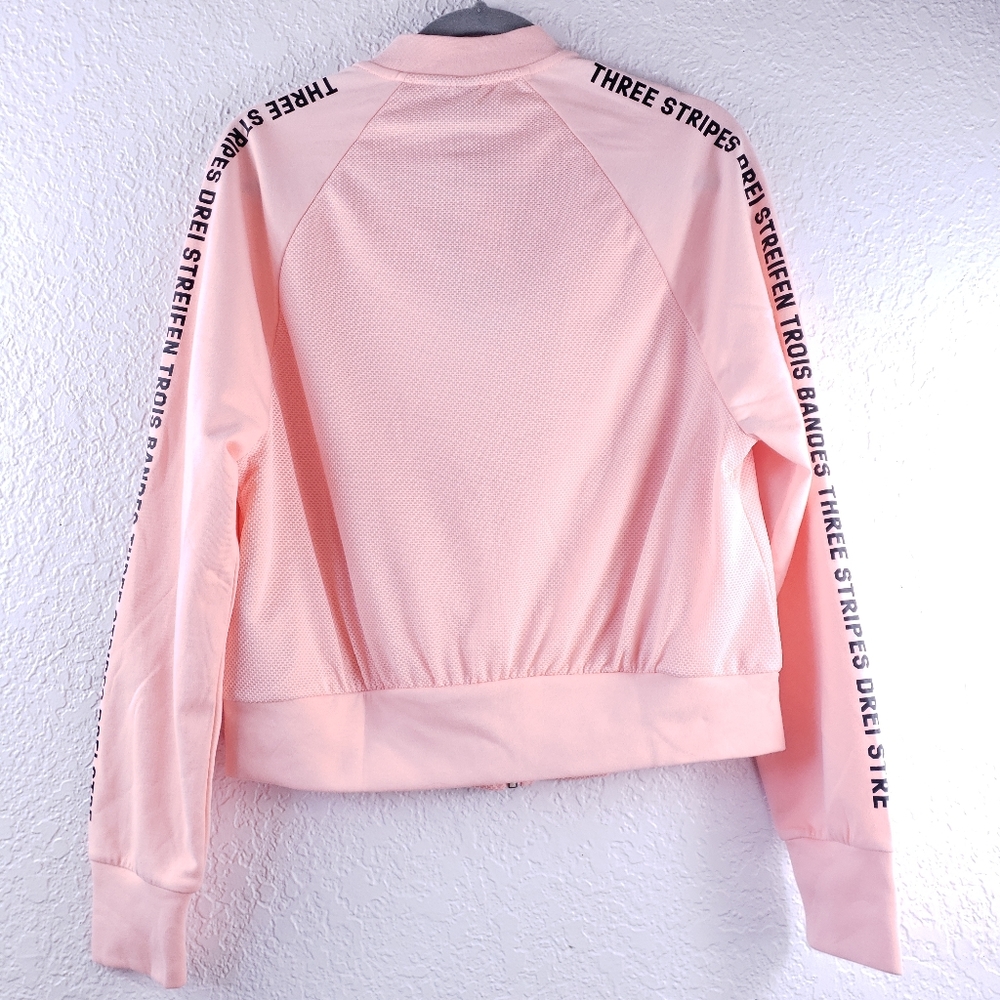 ADIDAS Bomber Jacket | Three Stripes Hazel Coral S - Picture 8 of 12